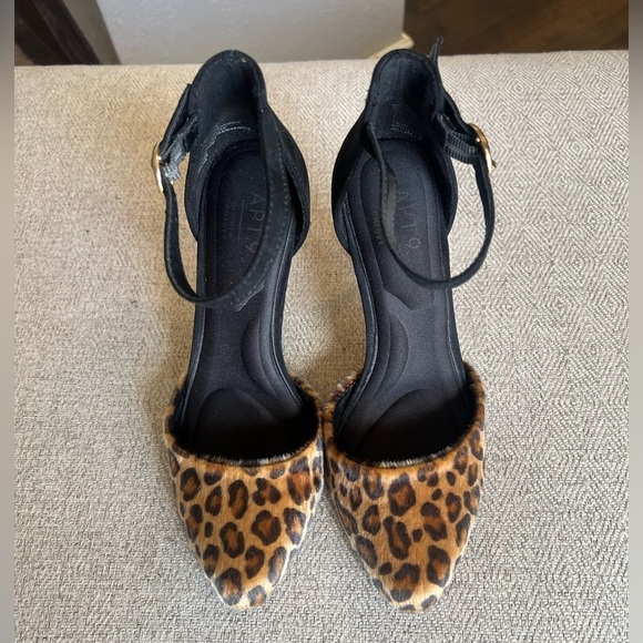 Apt. 9 Confection D’Orsay Leopard Print High Heels size 6 - Picture 6 of 11